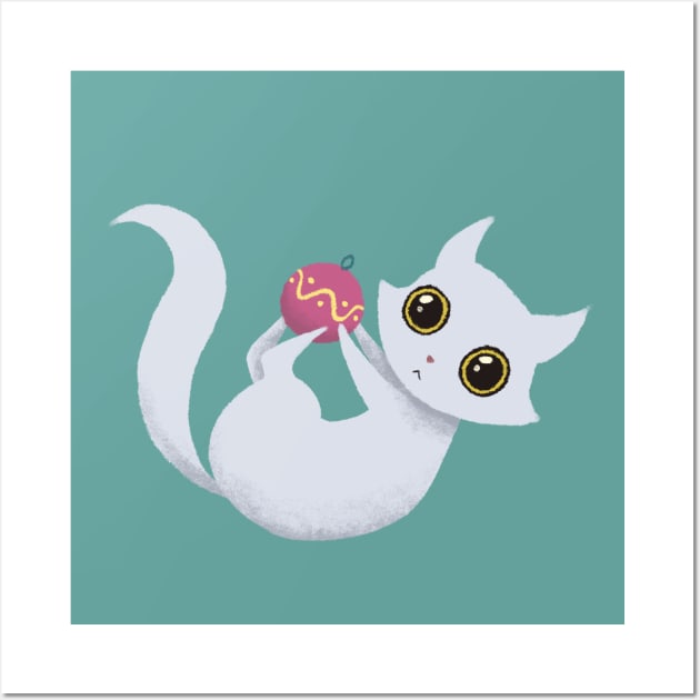 Mischievous kitty Wall Art by Laura_Nagel